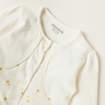 Juniors Printed Sleepsuit with Long Sleeves