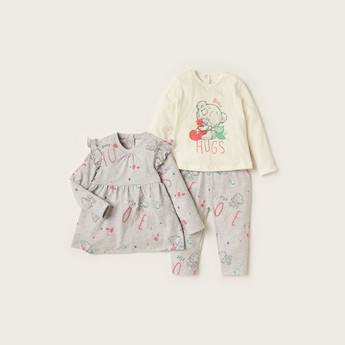 Carte Blanche Graphic Print 5-Piece Clothing Set