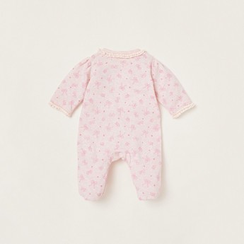 Juniors Printed Sleepsuit with Long Sleeves