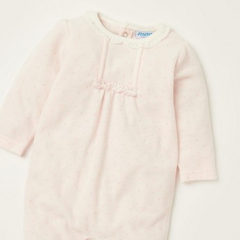 Juniors Printed Sleepsuit with Long Sleeves