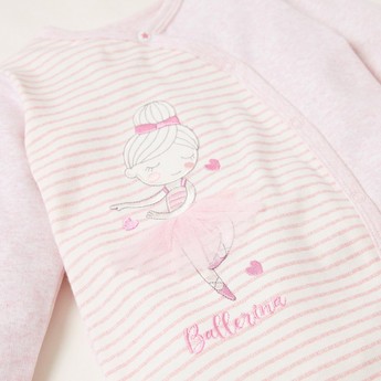 Juniors Printed Sleepsuit with Long Sleeves