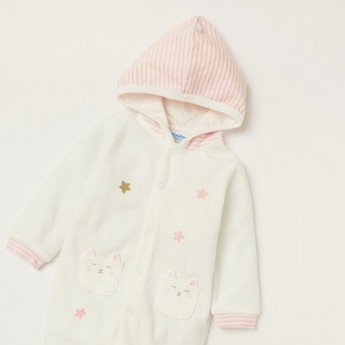 Juniors Printed Sleepsuit with Hood