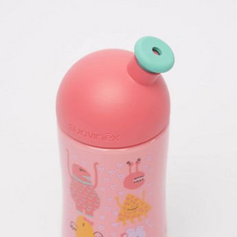 Suavinex Printed Water Bottle with Lid and Spout