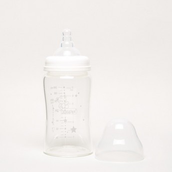 Giggles Printed Glass Feeding Bottle - 200 ml