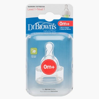 Dr. Brown's Feeding Bottle Nipple - Set of 2