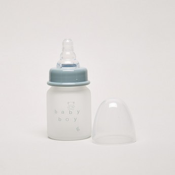 Giggles Glass Feeding Bottle with Silicone Sleeve - 50 ml