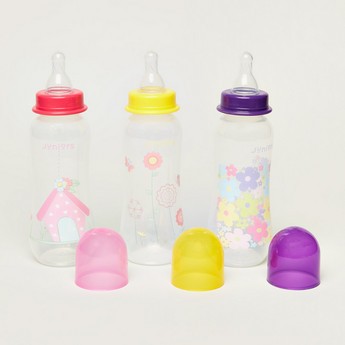 Juniors Round 3-Piece Feeding Bottle Set - 250 ml