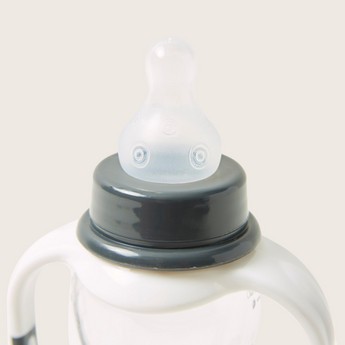 Juniors Printed Feeding Bottle with Handles - 250 ml