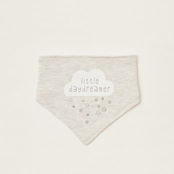 Juniors Cloud Print Bandana Bib - Set of 2