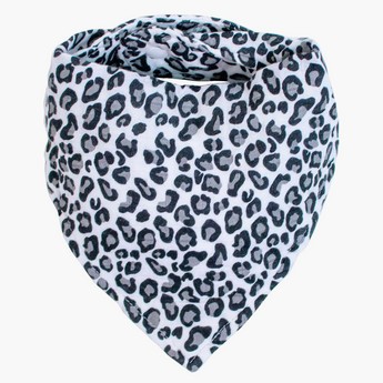 Bebe Au Lait Leopard Print Bamboo Blend Bandana Bib