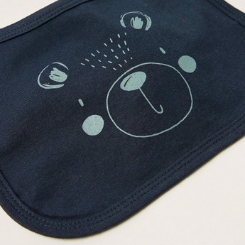 Giggles Printed Bib with Press Button Closure