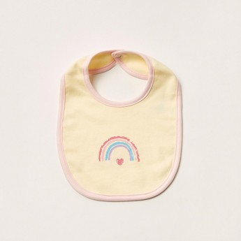 Juniors Printed Bib with Button Closure - Set of 2