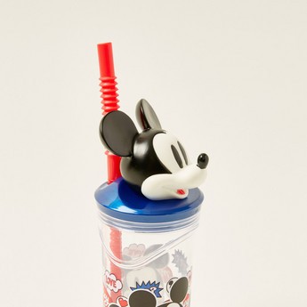 Disney 3D Mickey Mouse Figurine Tumbler with Straw - 360 ml