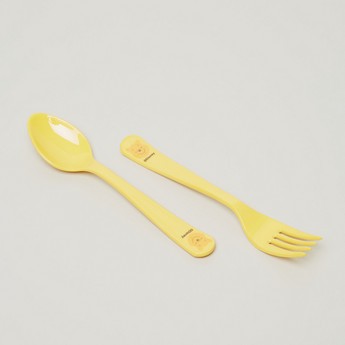 Disney Winnie-the-Pooh Face Print Spoon and Fork