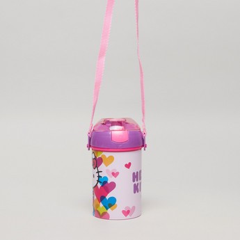 Hello Kitty Printed Water Bottle - 450 ml