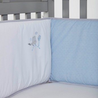 Cambrass Solid 2-Piece Cot Bumper Set