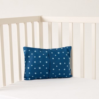 Juniors Star Print Pillow with Embroidered Detail