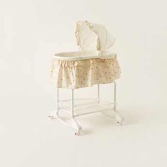 Juniors Printed Bassinet with Canopy