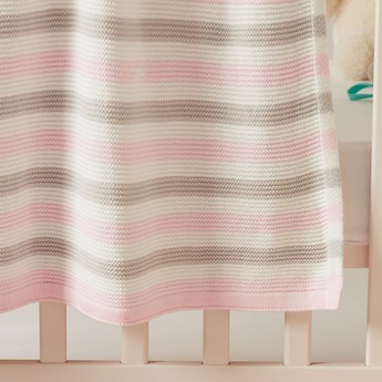 Giggles Striped Blanket - 102x76 cms