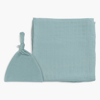 Anvi Baby Swaddle Blanket and Beanie Set