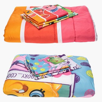 Shopkins 4-Piece Comforter Set - 220x150 cms (Buy 1 Get 1 Free)