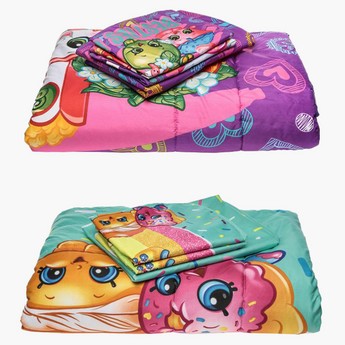 Shopkins 4-Piece Comforter Set - 220x150 cms (Buy 1 Get 1 Free)