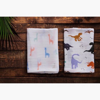 Anvi Baby Printed Swaddle Blanket - Set of 2