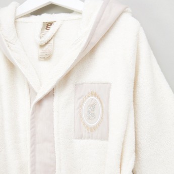 Giggles Textured Hooded Robe