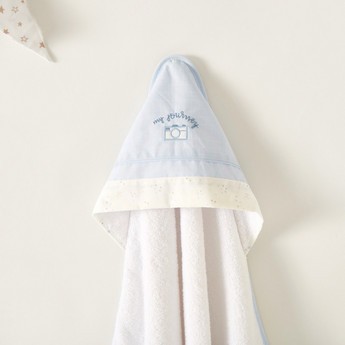 Cambrass Embroidered Towel with Hood - 80x80 cms