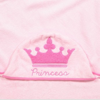 Disney Princess Crown Embroidery Towel with Hood