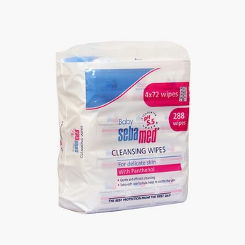 Sebamed 72-Piece Baby Wet Wipes - Set of 4