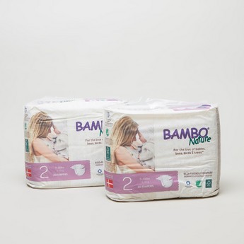 Bamboo Nature 60-Piece Size 2 Diapers 3-6 Kgs