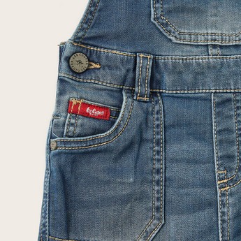 Lee Cooper Denim Dungarees with Pocket Detail