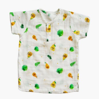 Tickle Tickle Organic Print T-shirt with Shorts