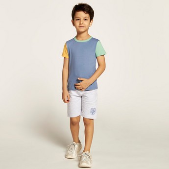 Juniors 3-Piece Crew Neck T-shirt and Shorts Set