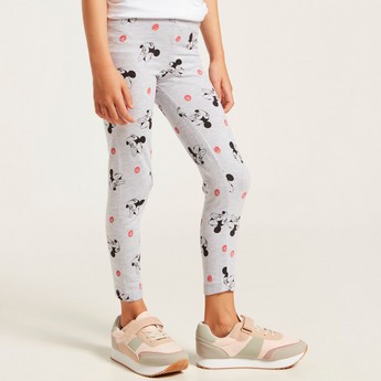 Disney All-Over Mickey Mouse Print Leggings with Elasticated Waistband