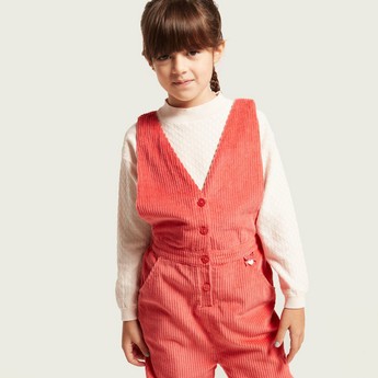 Eligo Textured Pullover and Dungarees Set