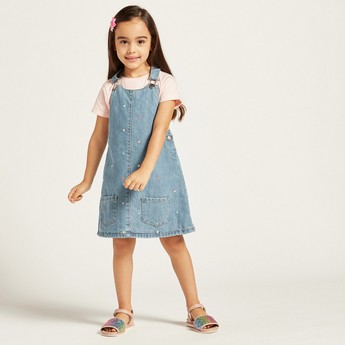 Juniors Denim Pinafore with Pockets