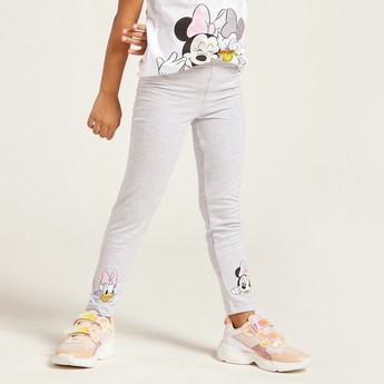 Disney Daisy and Minnie Print Leggings with Elasticised Waistband