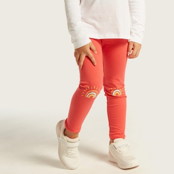 Juniors Printed Leggings with Elasticated Waistband