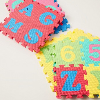 Juniors 36-Pieces Alphabet and Number Puzzle Mat