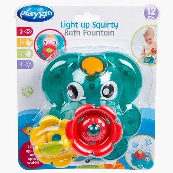 Playgro Light Up Squirty Bath Fountain Toy