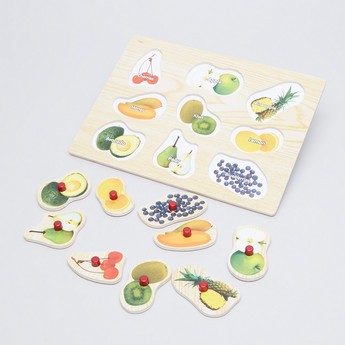 Juniors Fruit Puzzle Board with Knobs