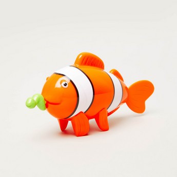 Gloo Pull String Bath Buddies Clown Fish Toy