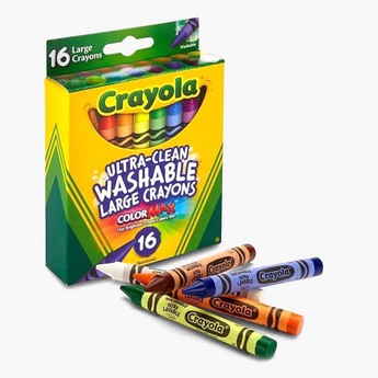 Crayola 16-Piece Ultra-Clean Washable Large Crayon Set