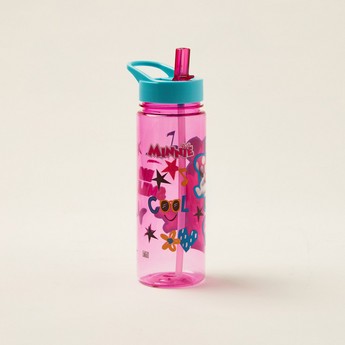 Disney Minnie Mouse Print Water Bottle - 650 ml