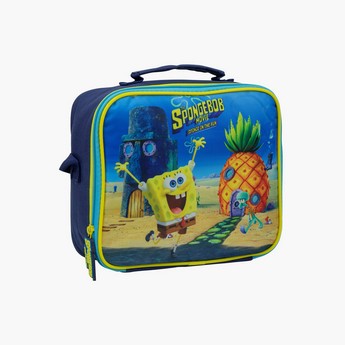 SpongeBob SquarePants Print Lunch Bag with Zip Closure