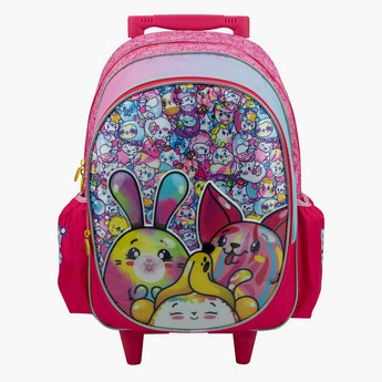 Moose Pikmi Pops Print Trolley Backpack with Retractable Handle - 16 inches