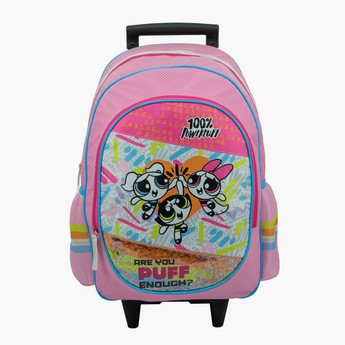 The Powerpuff Girls Print Trolley Backpack - 18 inches