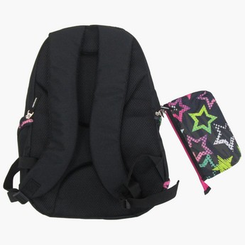 Juniors Printed Backpack with Pencil Case